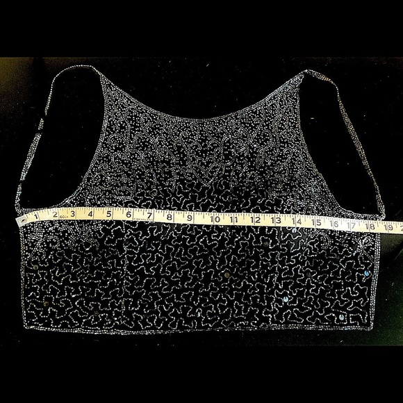 Vintage Andretta Donatello Backless Sequin Beaded Skirt Set Maxi - Picture 13 of 15